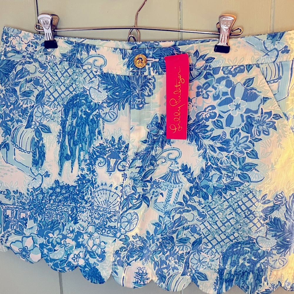NWT Lilly Pulitzer Colette Skort: “Toile Me About It”